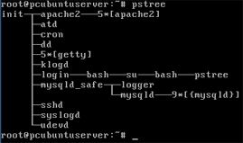 Resultado ejecución comando Linux pstree